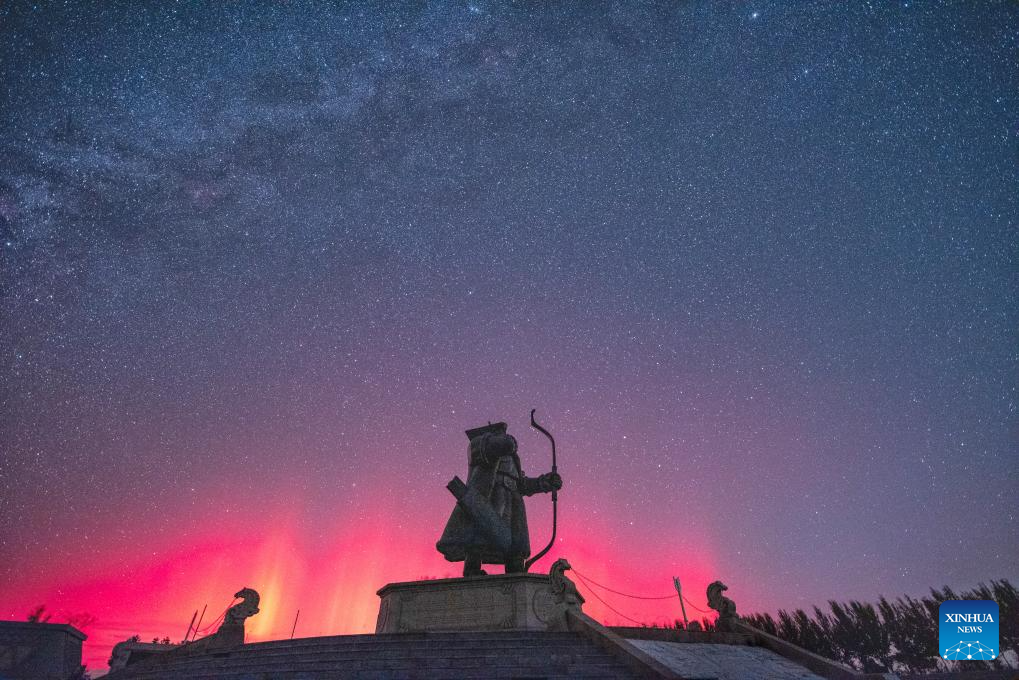 Northern lights observed at different places across Heilongjiang