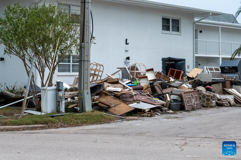 Hurricane Milton plows across U.S. Florida, leaving at least 10 dead