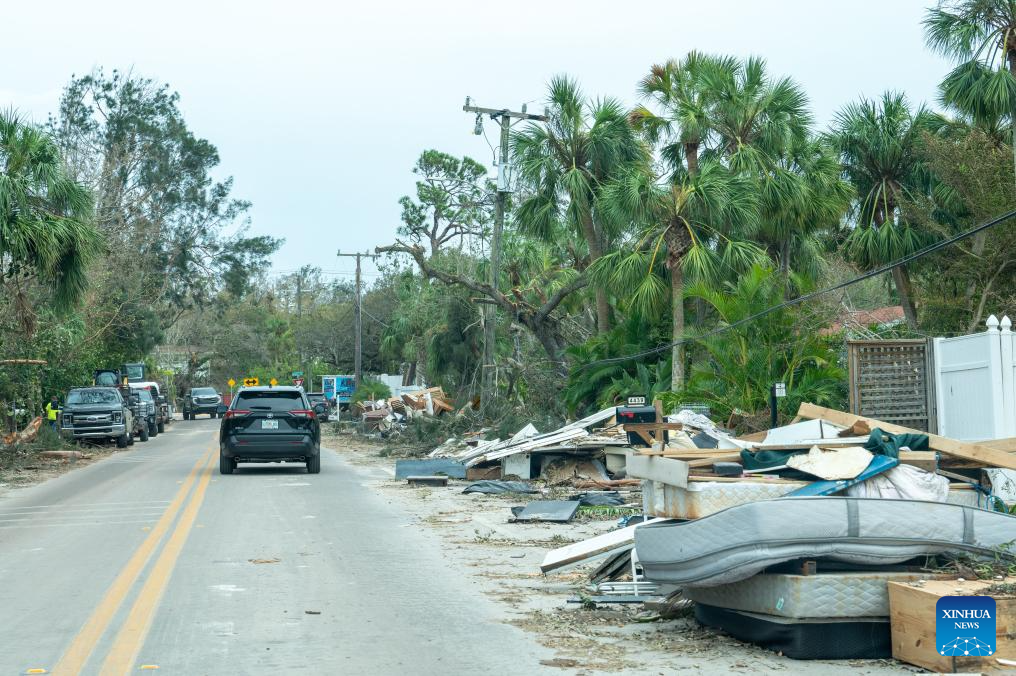 Hurricane Milton plows across U.S. Florida, leaving at least 10 dead