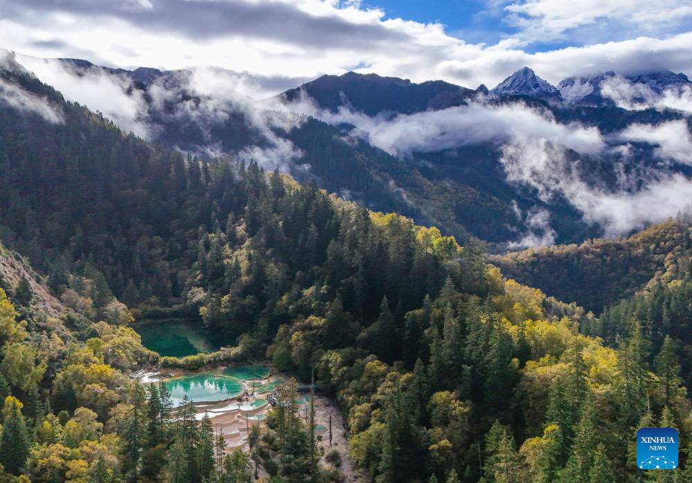 Autumn view of Jiuzhaigou in China's Sichuan