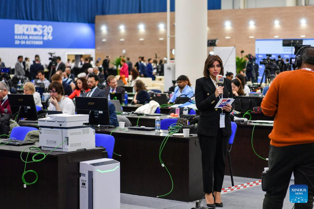 In pics: media center of 16th BRICS Summit in Kazan