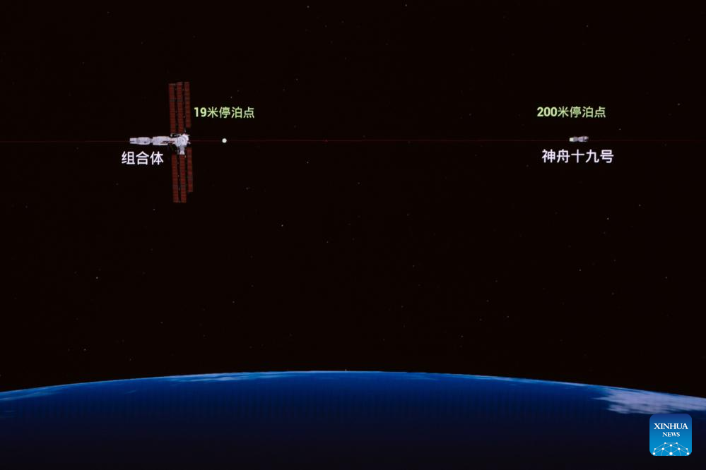 China's Shenzhou-19 spaceship docks with space station combination