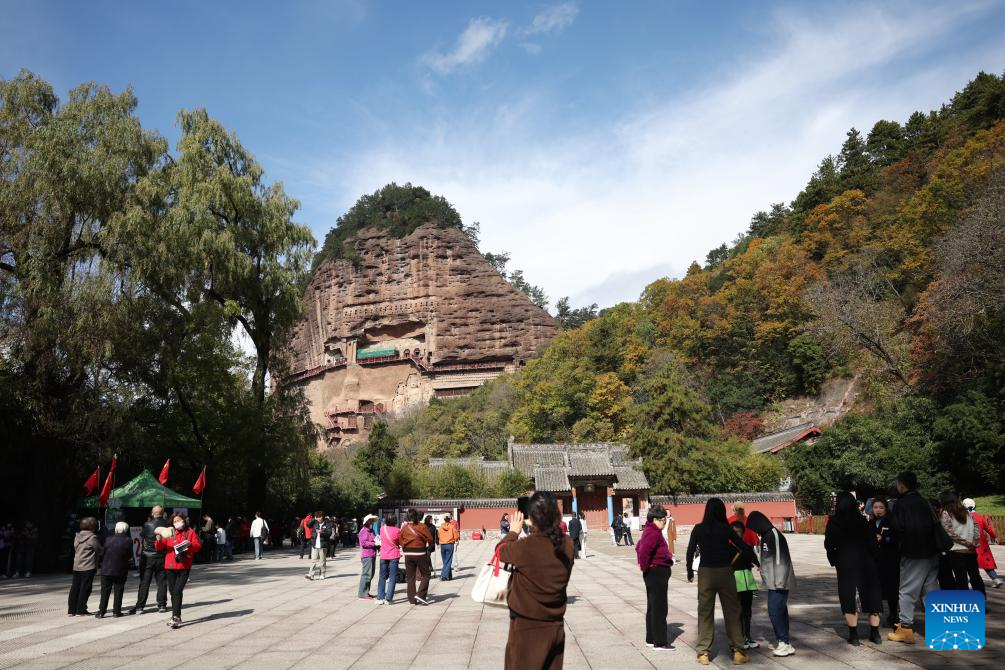 Protection and restoration work carried out at Maiji Mountain Grottoes in NW China