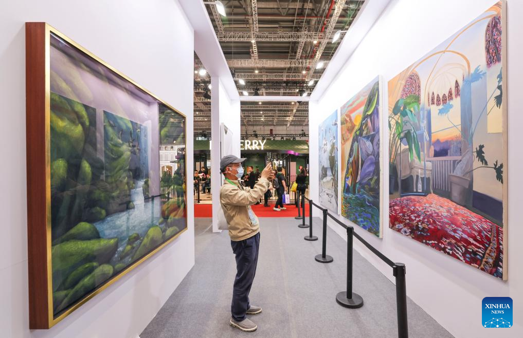 A glimpse of Antiques and Fine Art exhibition area at CIIE