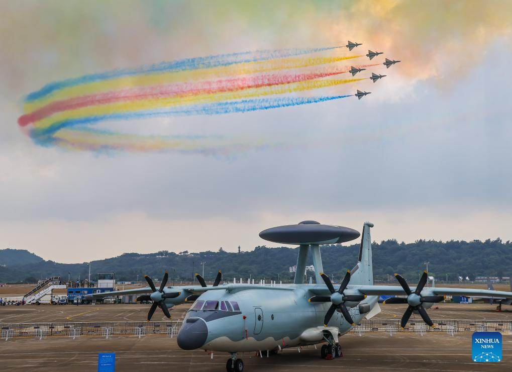 Aircraft conduct adaptive training for Airshow China in Zhuhai