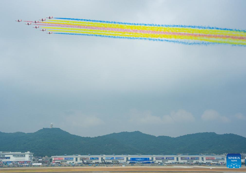 Aircraft conduct adaptive training for Airshow China in Zhuhai