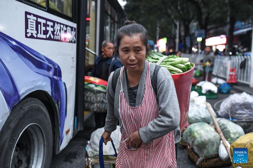 Special bus line helps villagers sell agricultural products in Guizhou