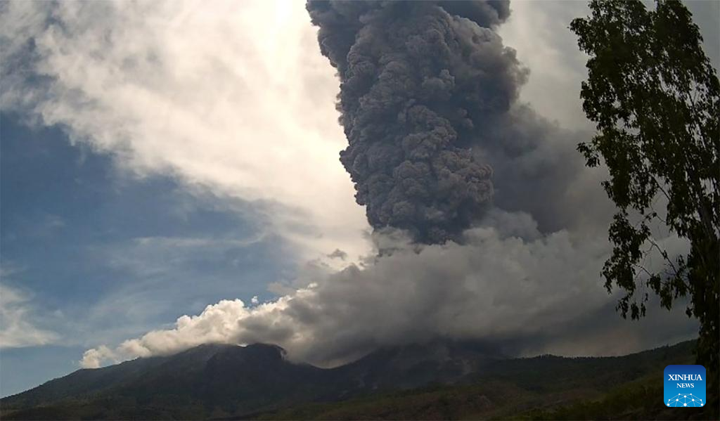 Mount Lewotobi Laki-Laki erupts in Indonesia