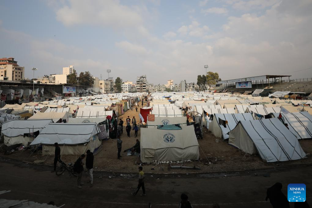 In pics: makeshift residence in Gaza City