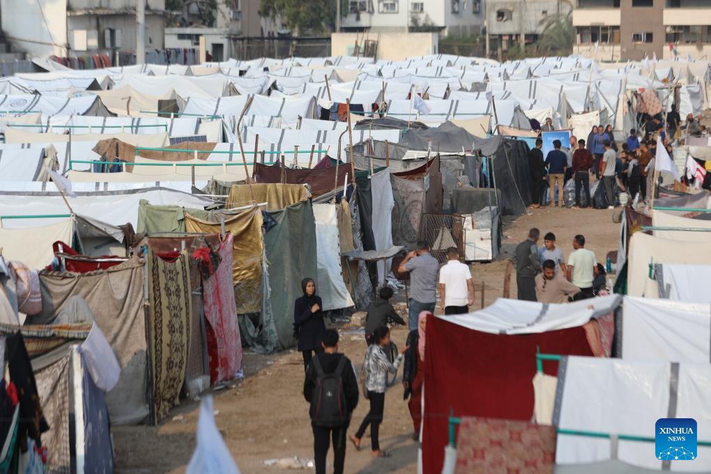 In pics: makeshift residence in Gaza City