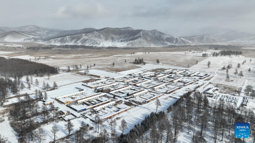 Early winter scenery in China's Inner Mongolia