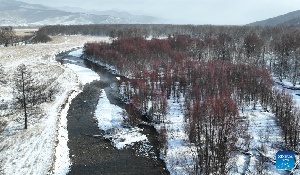 Early winter scenery in China's Inner Mongolia