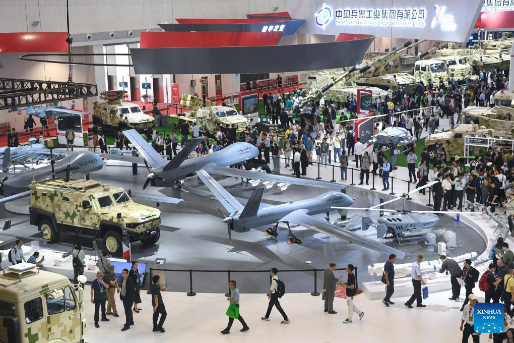 Domestically developed UAVs, unmanned aerial systems displayed at Airshow China