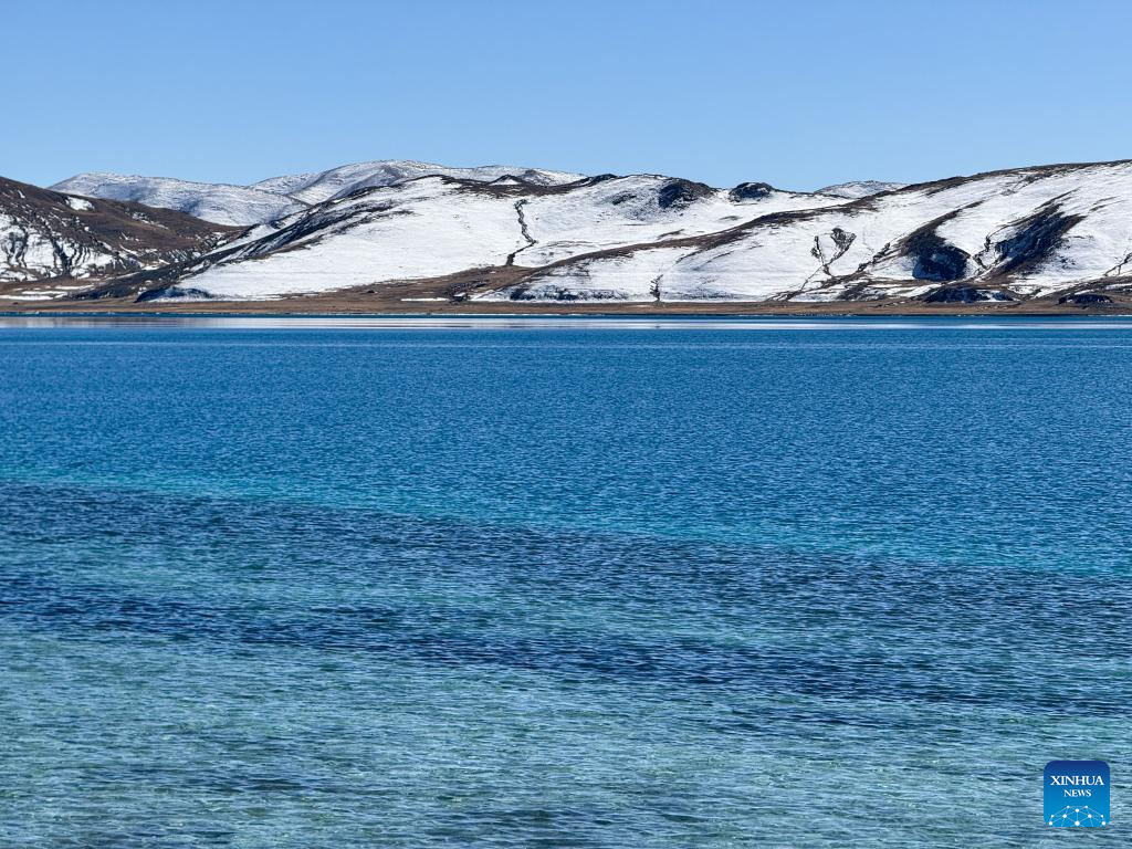 Scenery of Yamzbog Yumco Lake in China's Xizang