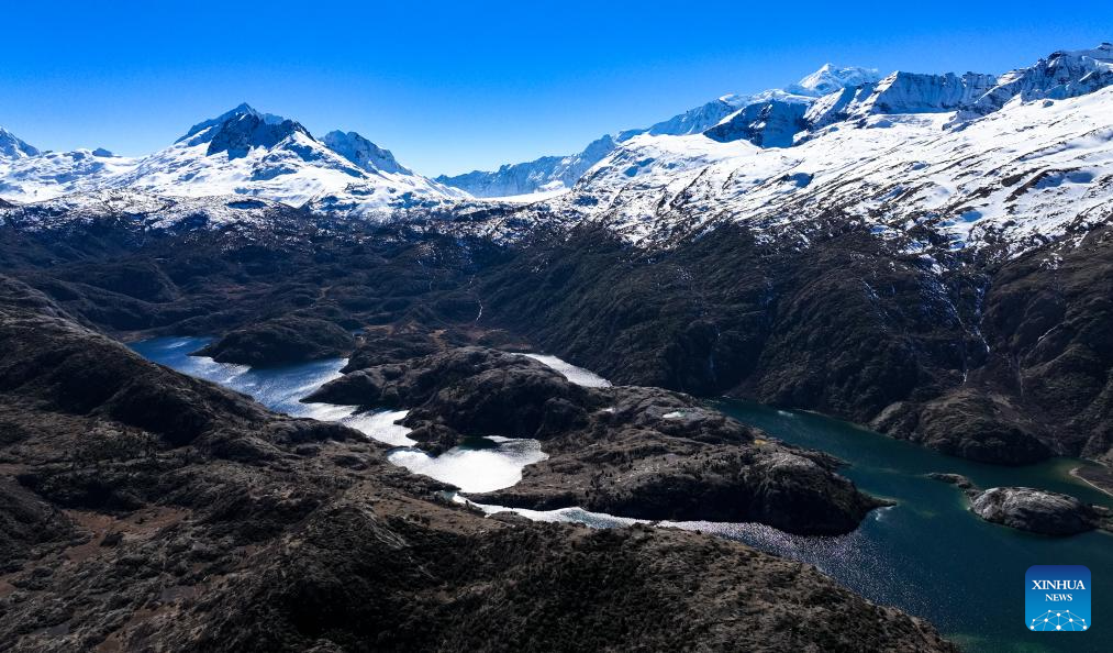 Scenery of Laigu glacier in Baxoi County, China's Xizang