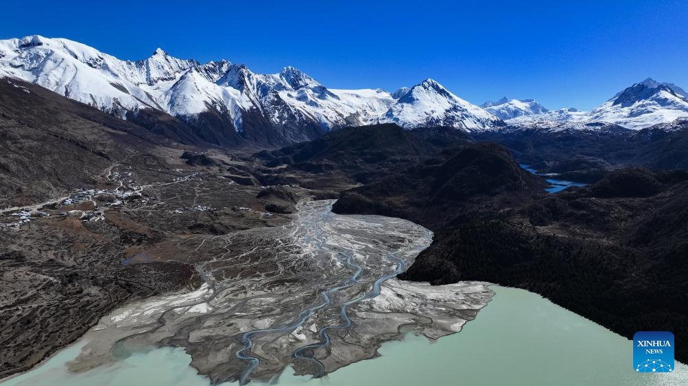 Scenery of Laigu glacier in Baxoi County, China's Xizang