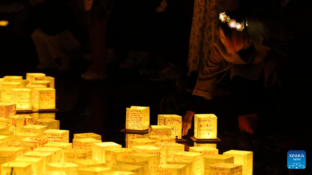 Water lantern festival celebrated in South El Monte, U.S.