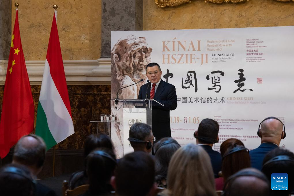 Hungary exhibits Chinese Xieyi art to mark 75th diplomatic ties