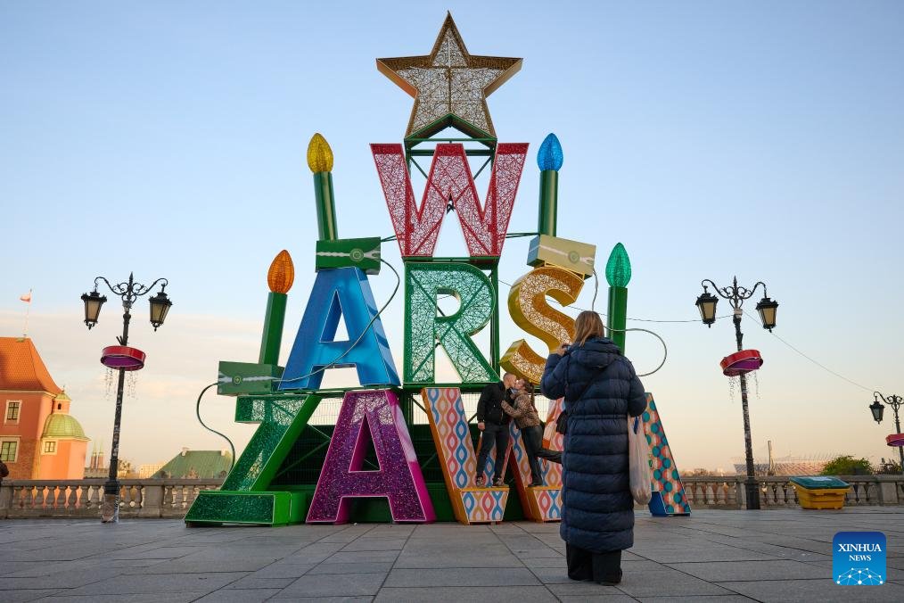 Festive decorations seen in Poland