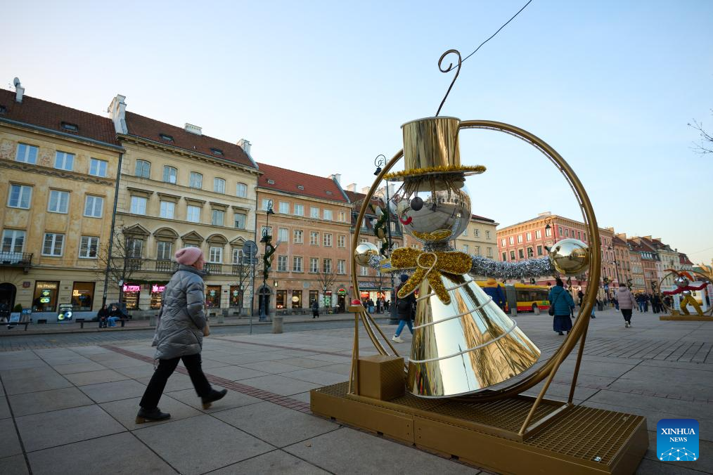 Festive decorations seen in Poland