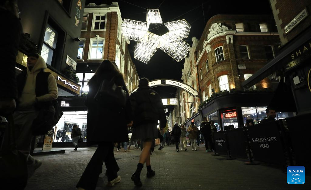 In pics: streets in London decorated with lights