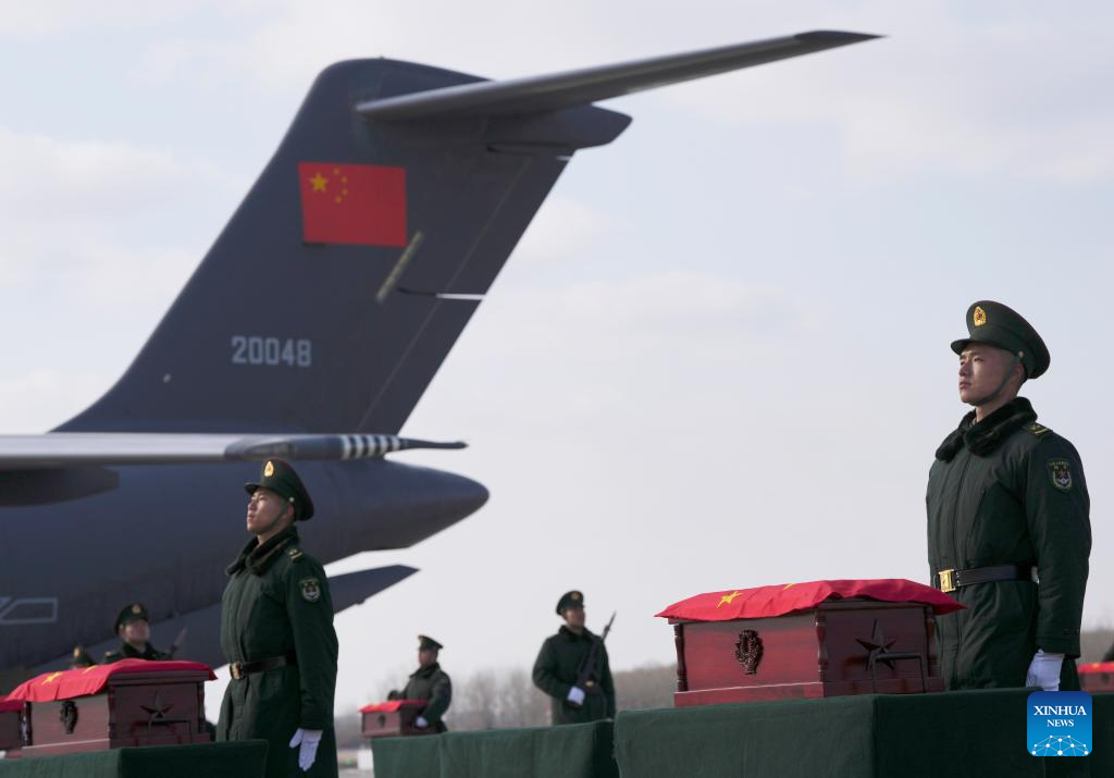 China Focus: Remains of 43 Chinese martyrs in Korean War returned to homeland from ROK