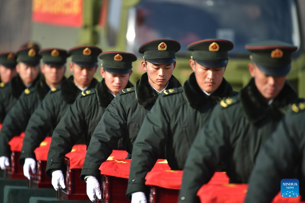 China Focus: Remains of 43 Chinese martyrs in Korean War returned to homeland from ROK