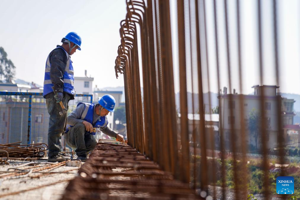 Transportation infrastructure projects under construction in China's Yunnan