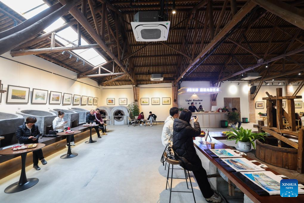 Jiande City in China's Zhejiang transformed old tea factory into art space