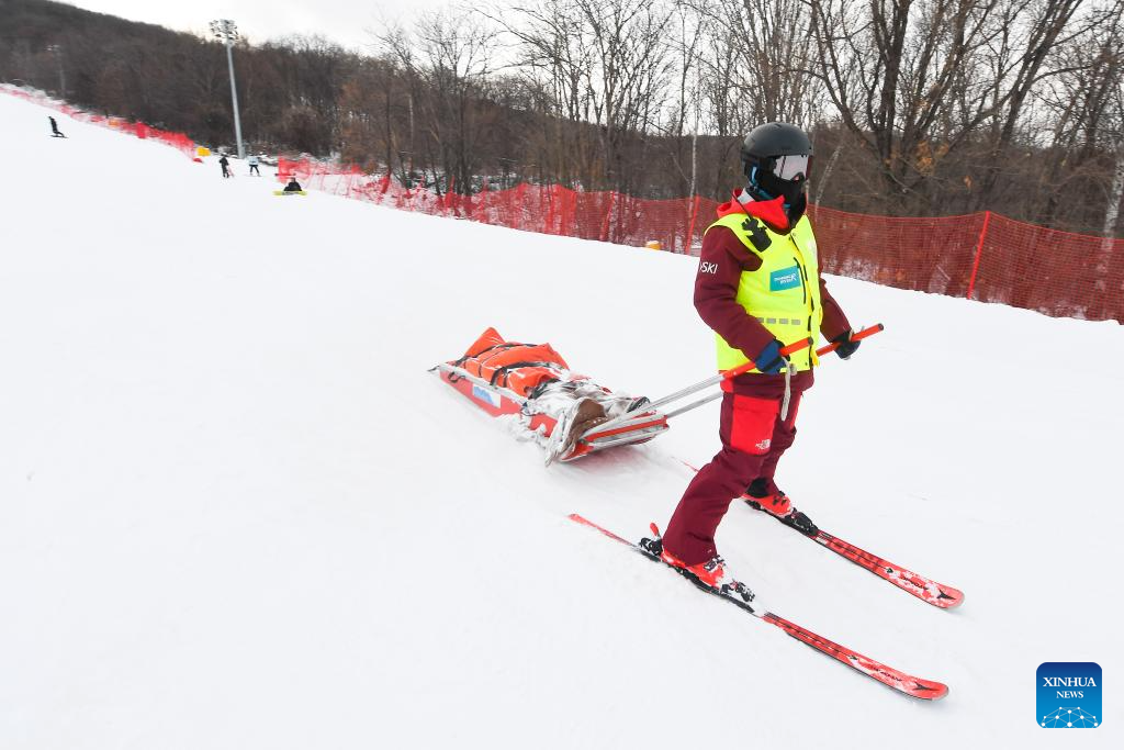 Skiing rescuer ensures safety on slopes as winter sports gain popularity