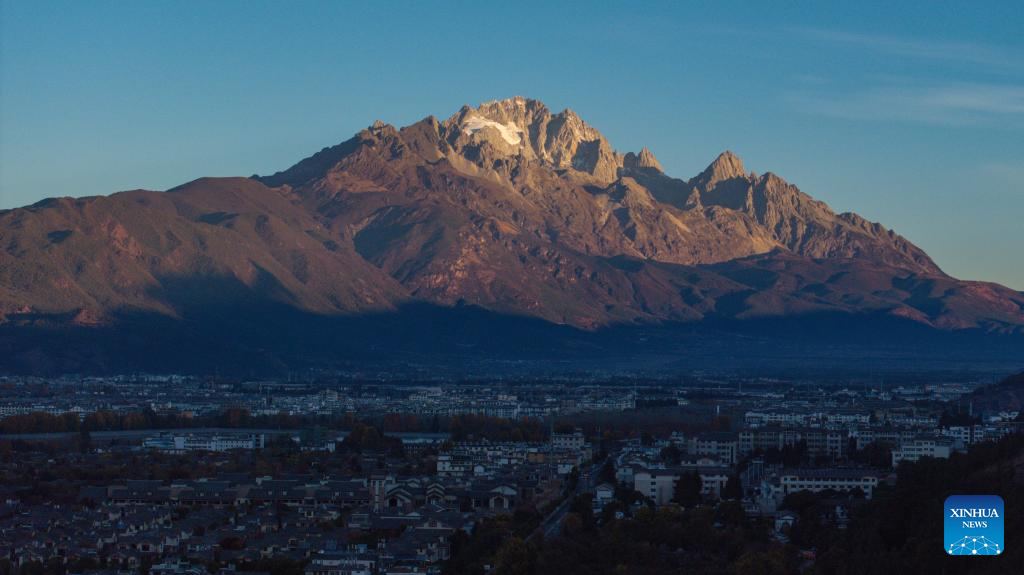 Scenery of Yulong Snow Mountain in Lijiang City, China's Yunnan