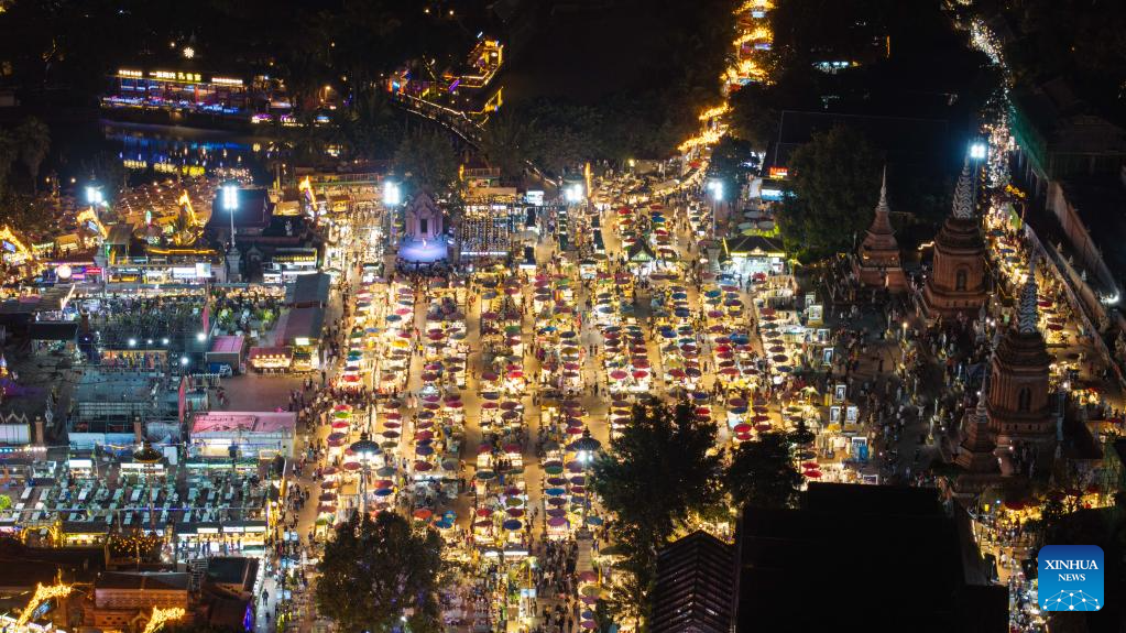 View of Jinghong City in SW China's Yunnan