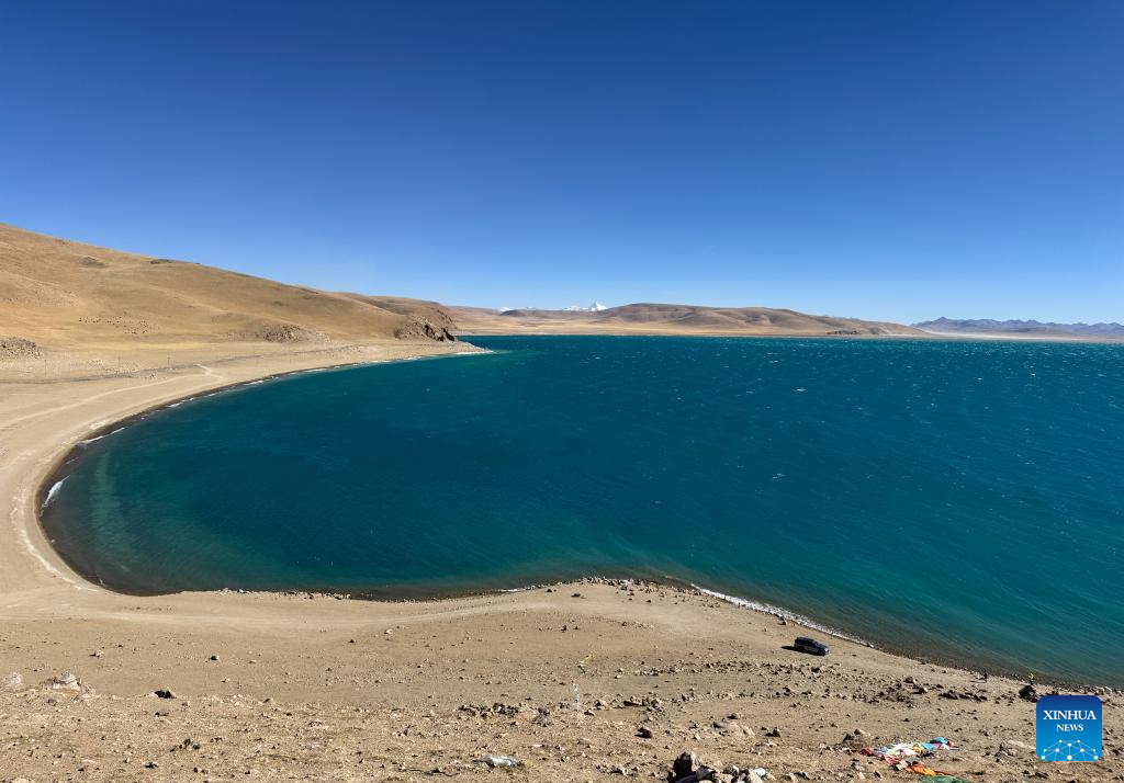 View of Namtso Lake in SW China's Xizang