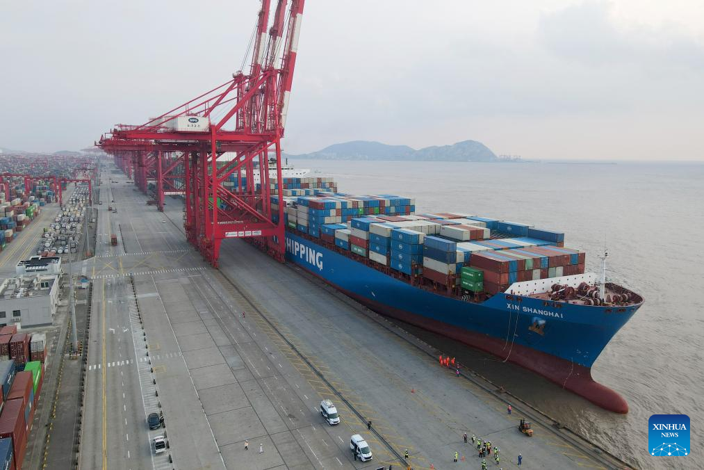 China Focus: First vessel from Peru's Chancay Port reaches Shanghai