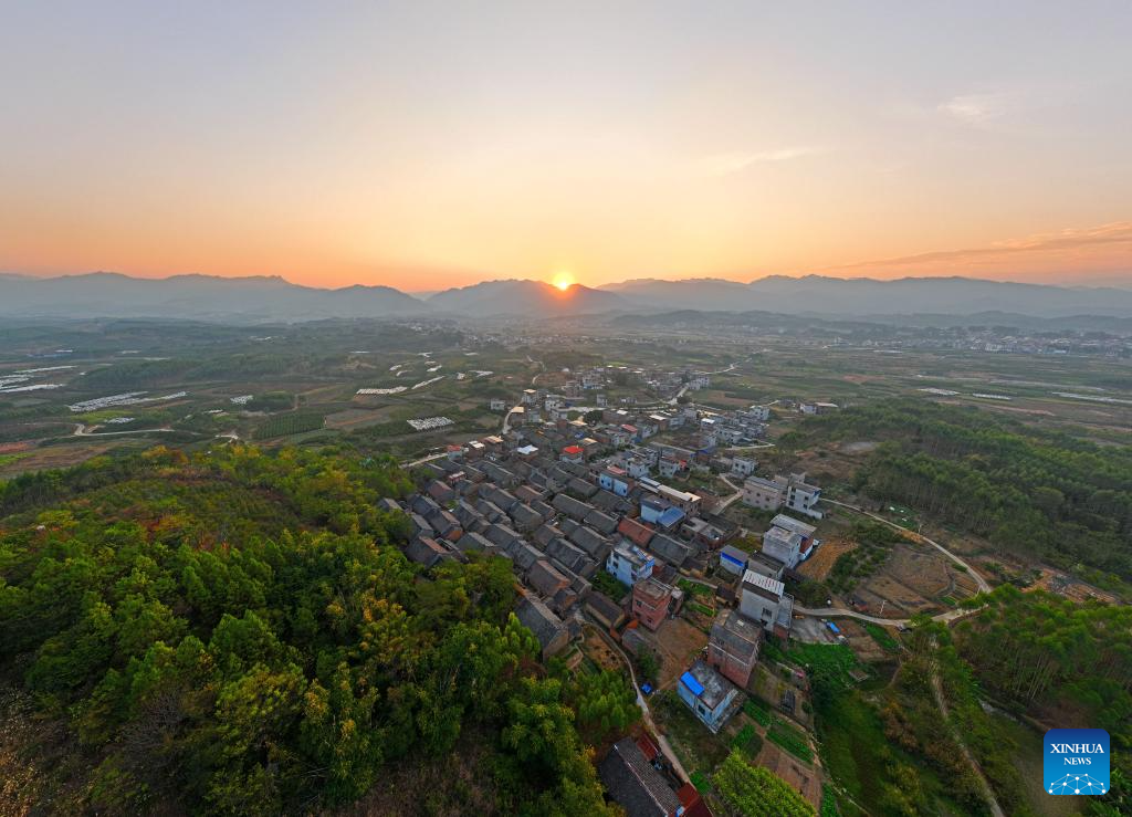 View of Longteng Hamlet in south China's Guangxi