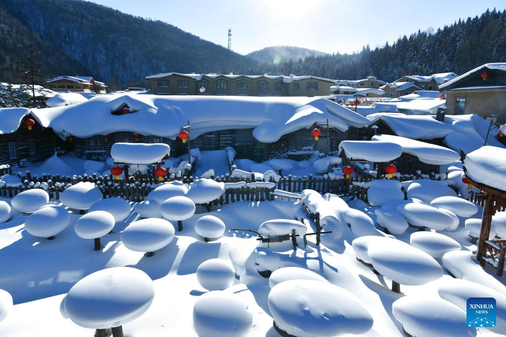 Winter scenery across China