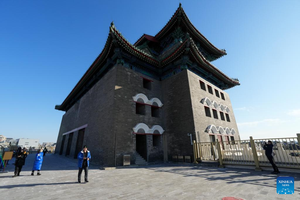 Zhengyangmen Archery Tower in Beijing reopens to public