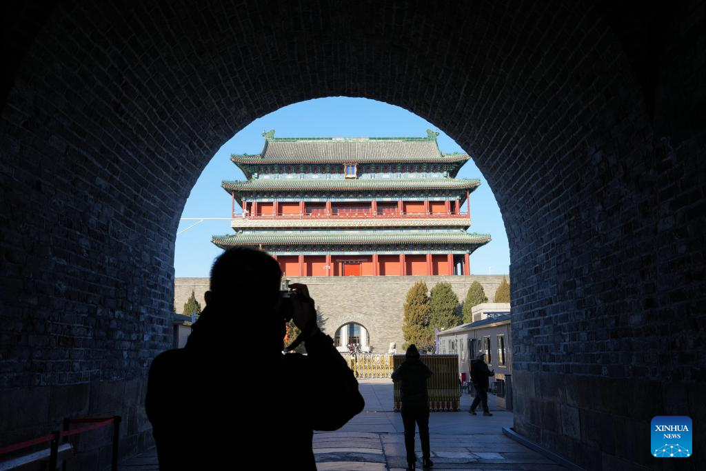 Zhengyangmen Archery Tower in Beijing reopens to public