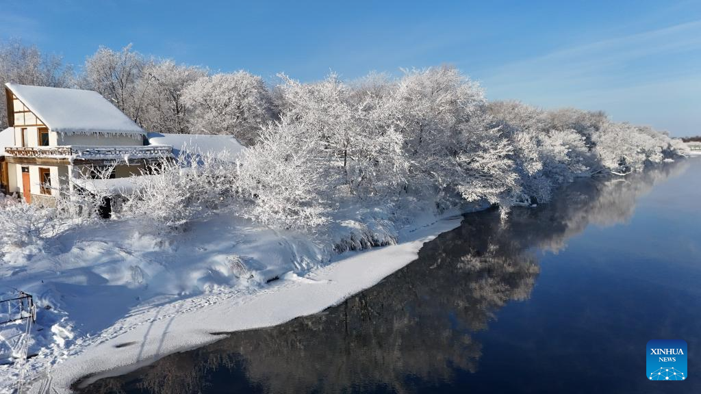 Scenery at scenic spot in Wudalianchi City of China's Heilongjiang