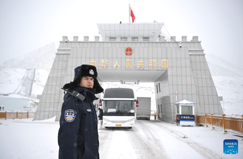 In pics: first working day of 2025 at Khunjerab Pass in China's Xinjiang