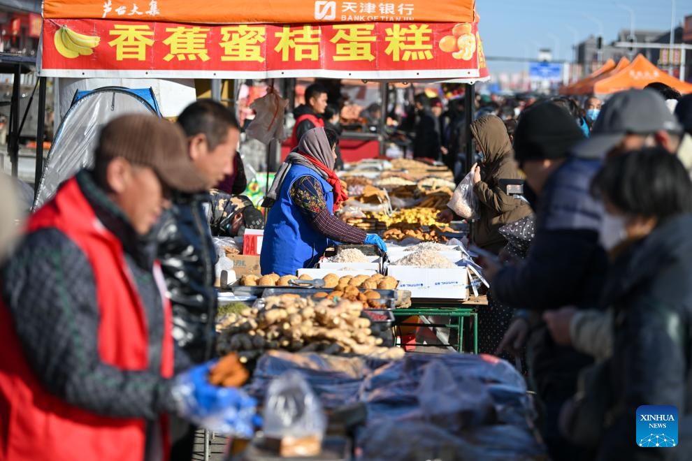 In pics: historic open-air market in China's Tianjin