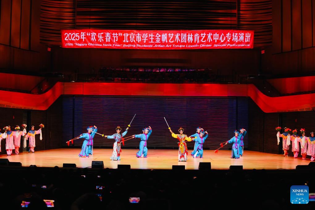 Chinese, UN school art youths celebrate Spring Festival with performance in NYC