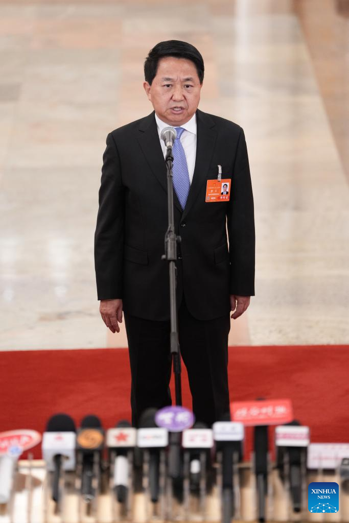 Ministers give interviews after NPC opening meeting