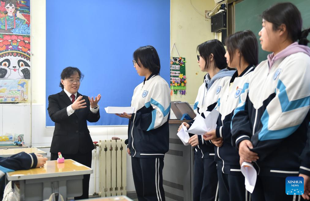 Female judges perform their daily duties in Beijing