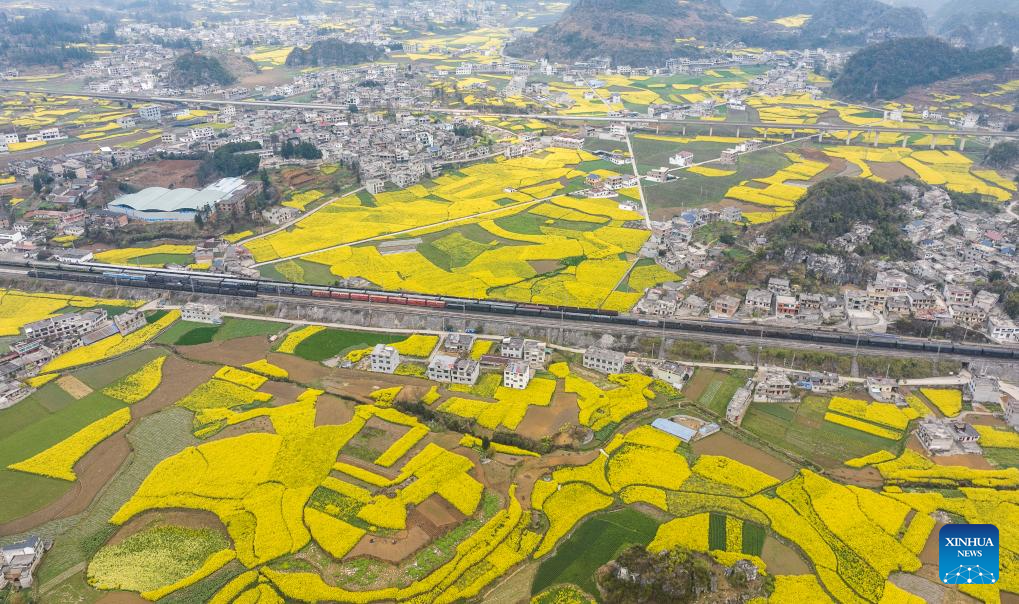 Spring scenery of Puding County, SW China's Guizhou