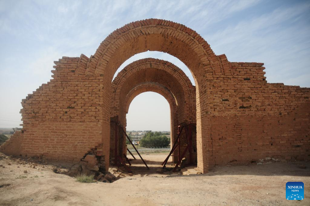 View of archaeological site of ancient city of Ashur in Iraq
