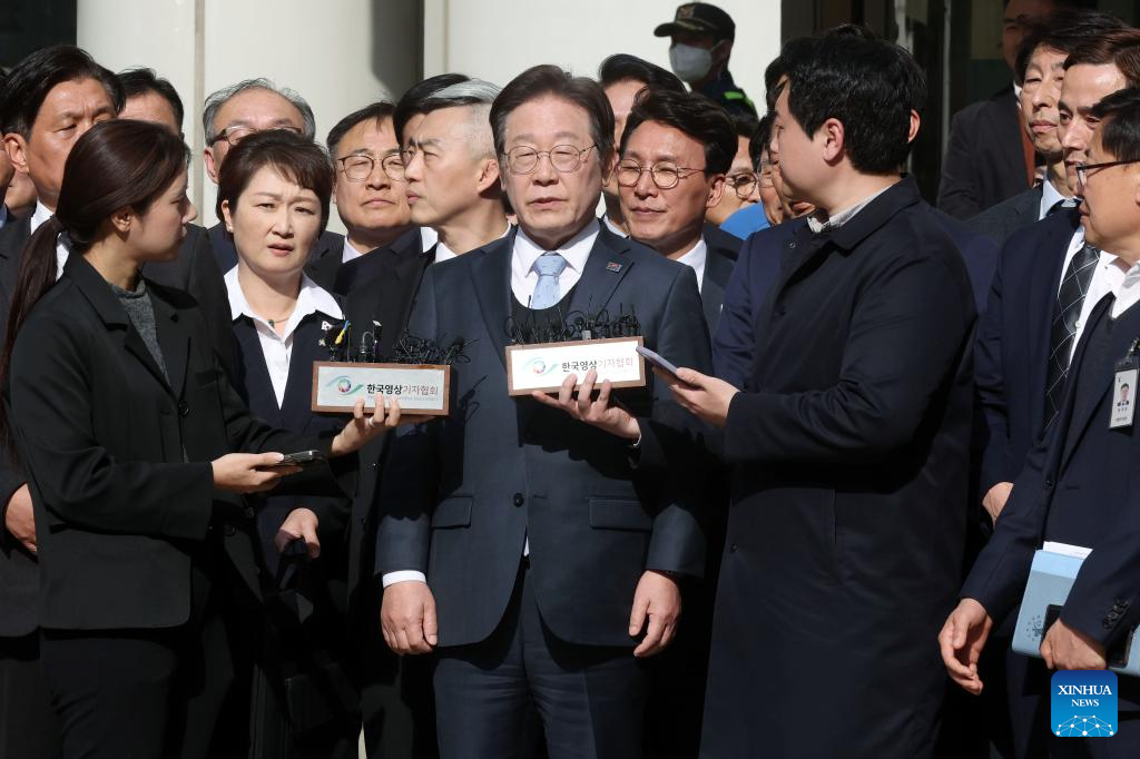S. Korean opposition leader acquitted of election law violation by appeal court