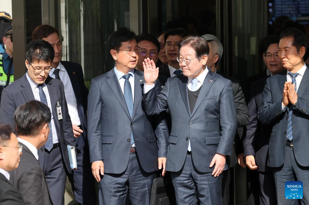 S. Korean opposition leader acquitted of election law violation by appeal court