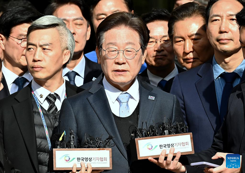S. Korean opposition leader acquitted of election law violation by appeal court
