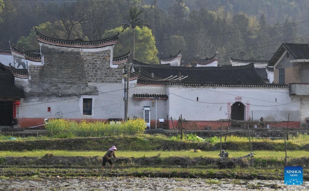 View of traditional ancient dwellings in China's Hunan
